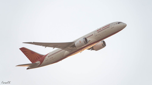 787 airindia aircraft backlight boeing dreamliner jet sunrise vtanb ahmedabad gujarat india in