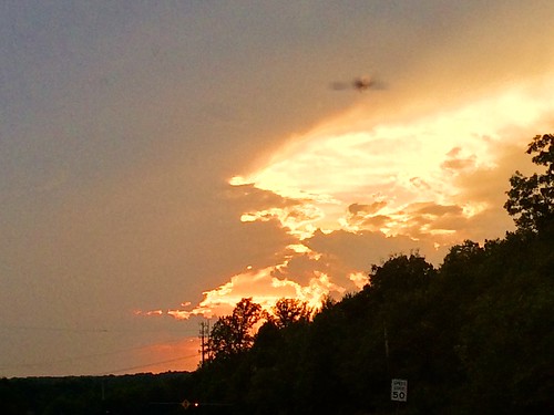 sunset orange clouds fire skies