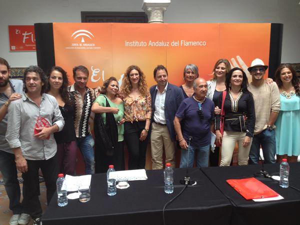 Conférence de presse à l'Institut Andalou du ‎flamenco de ‪‎Sevilla‬