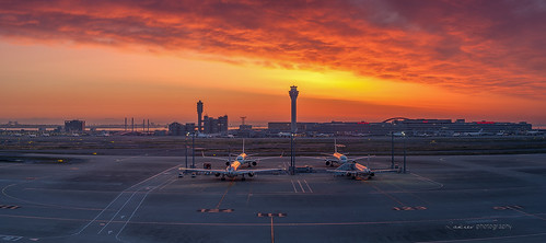 sky japan sunrise fire 50mm morninglight airport photomerge boeing narita on 500px nikond700 zakiesphotography zakiesimage
