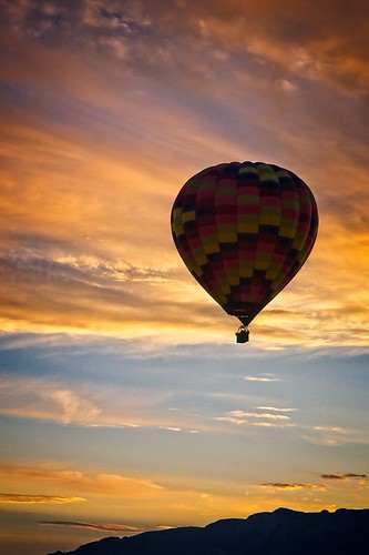 sunrise hotairballoon sky albuquerque newmexico