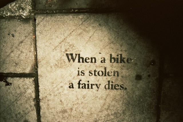when a bike is stolen a fairy dies