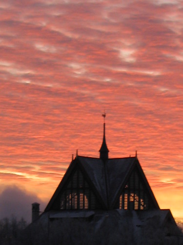 sunset church sweden sverige kiruna kyrka