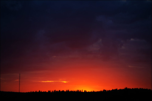 sunset sky skyline sweden skymning bergslagen ulvaklev ängelsberg