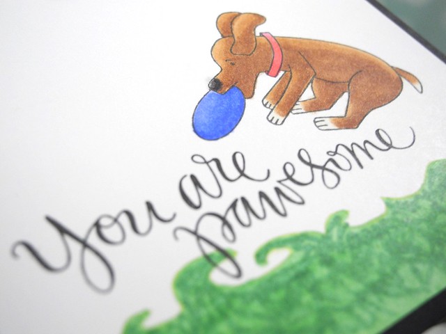 You're Pawesome! by Jennifer Ingle for the Simon Says Stamp Wednesday Challenge: Furry Friends #JustJingle #SimonSaysStamp #cards