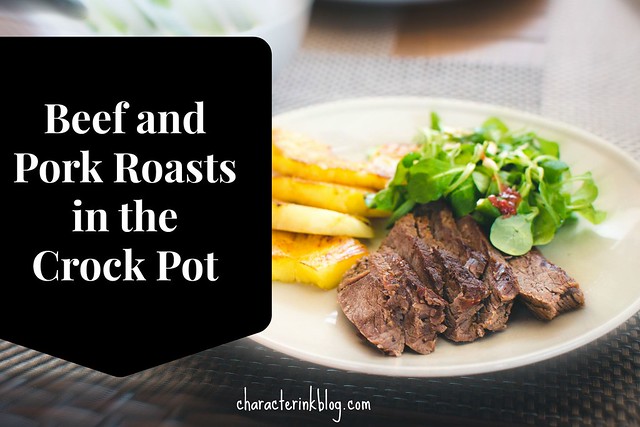 Beef and Pork Roasts in the Crock Pot