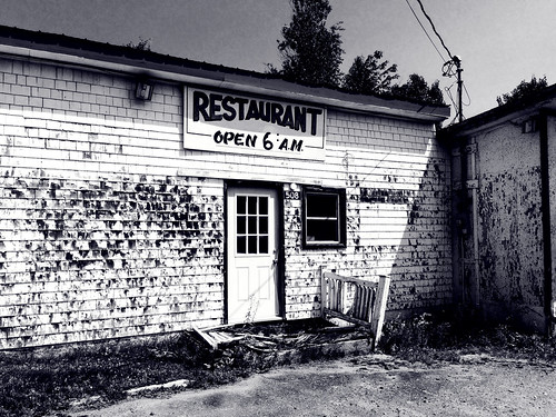 abandoned restaurant