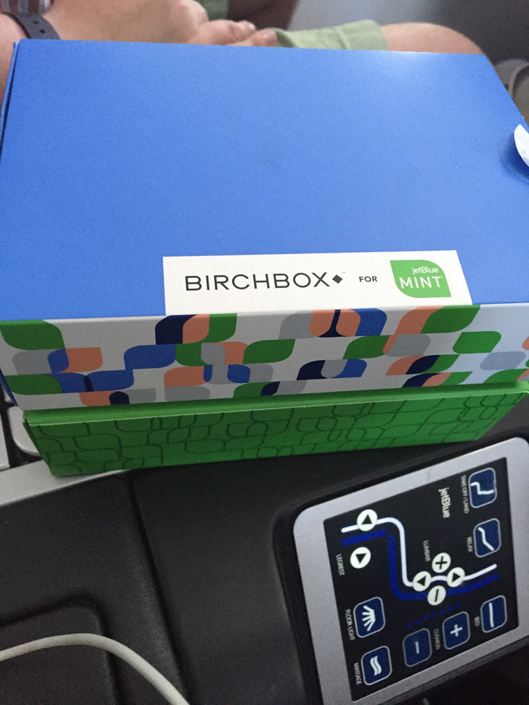 Birchbox Amenity Kits on JetBlue Mint Class