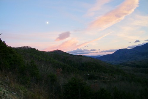 foothills parkway great smoky mountains tennessee moon