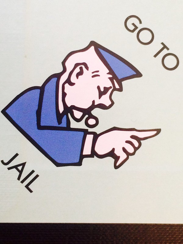 Go To Jail Monopoly Board
