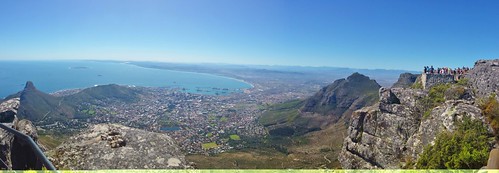 The Northern view, Lion's head to the West, City Bowl Straight ahead, and Devil's Peak to the East