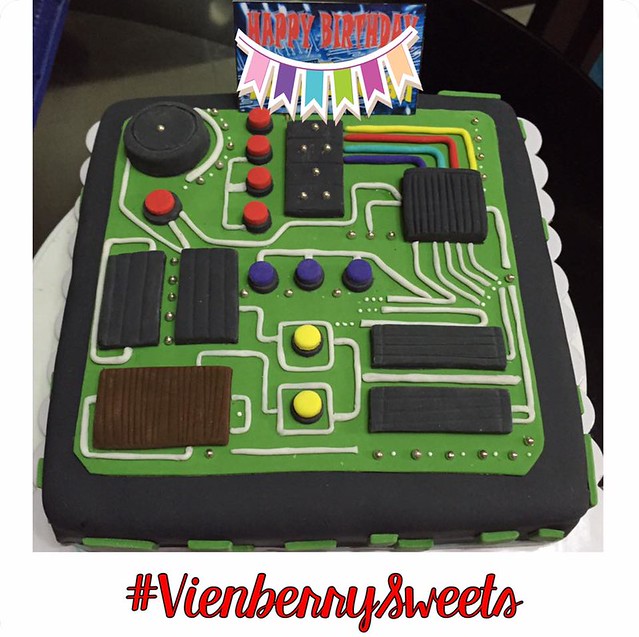Electrical Themed Cake by Mhia Reyes of Vienberry Sweets