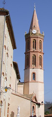 Noé. Clocher de l'église St Martin. - Photo of Longages