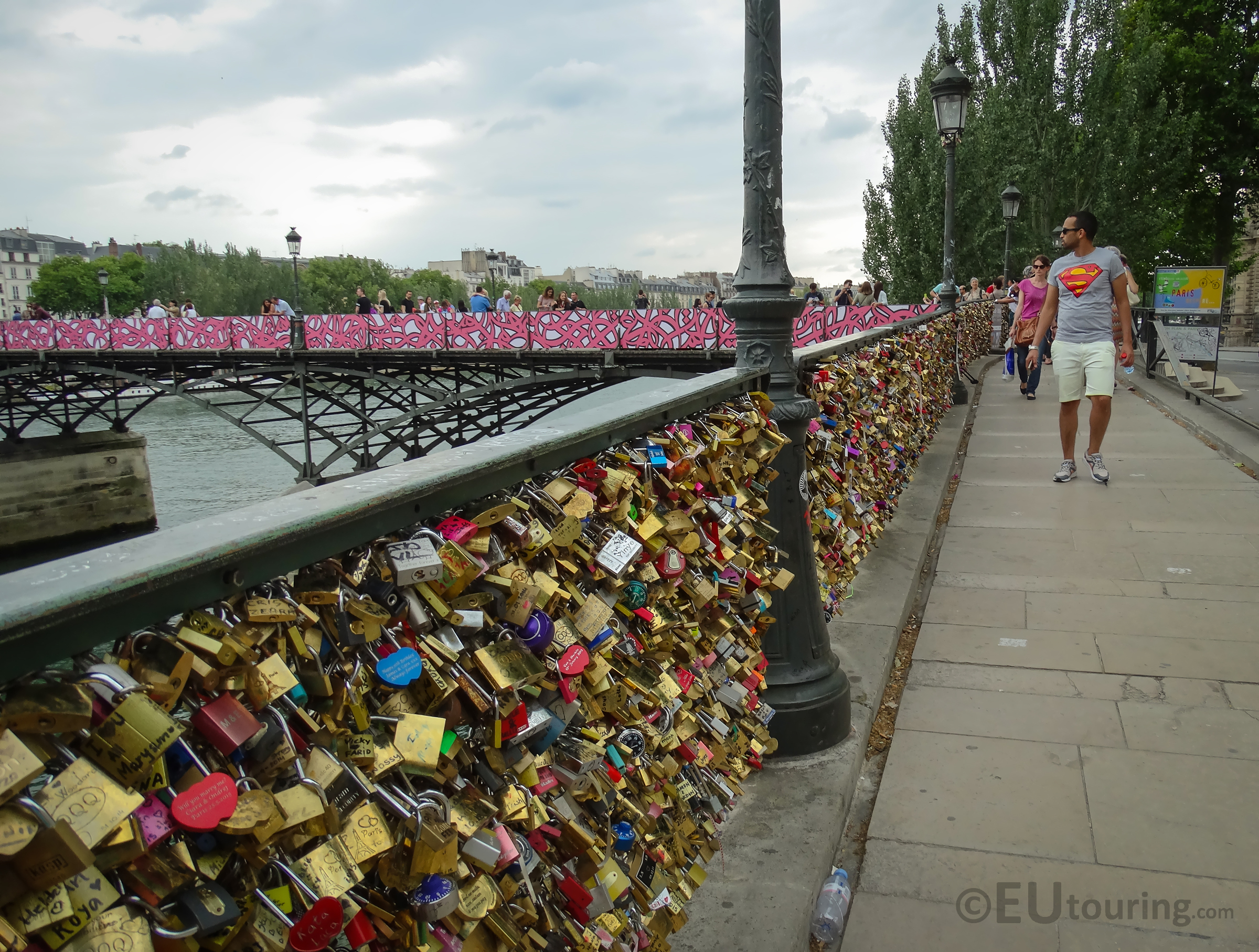Real love locks and the bridge.