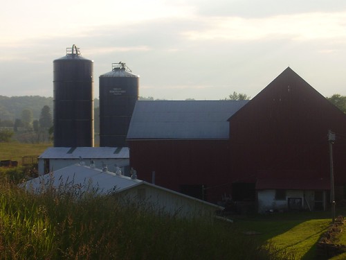 ohio landscape dusk farm mrcardboard