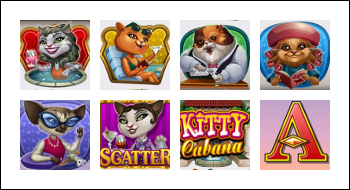free Kitty Cabana slot game symbols