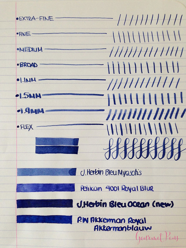 Ink Shot Review J. Herbin Blue Myosotis (Forget-Me-Not Blue) @BureauDirect (4)