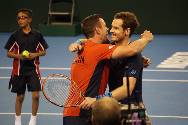 Andy Murray and Leon Smith
