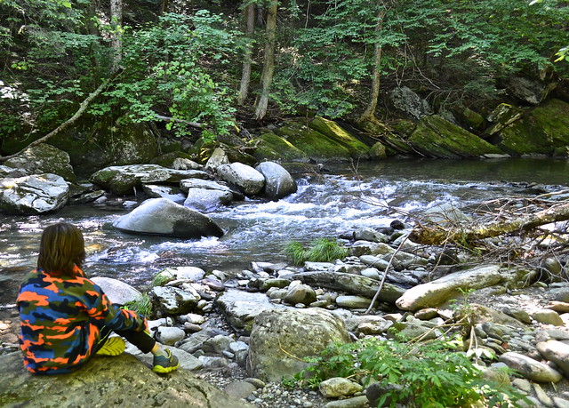 River at Brewster River Campground, Smugglers Notch VT