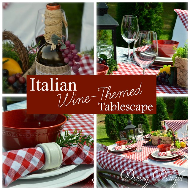 Dining Delight: Italian Wine-Themed Tablescape