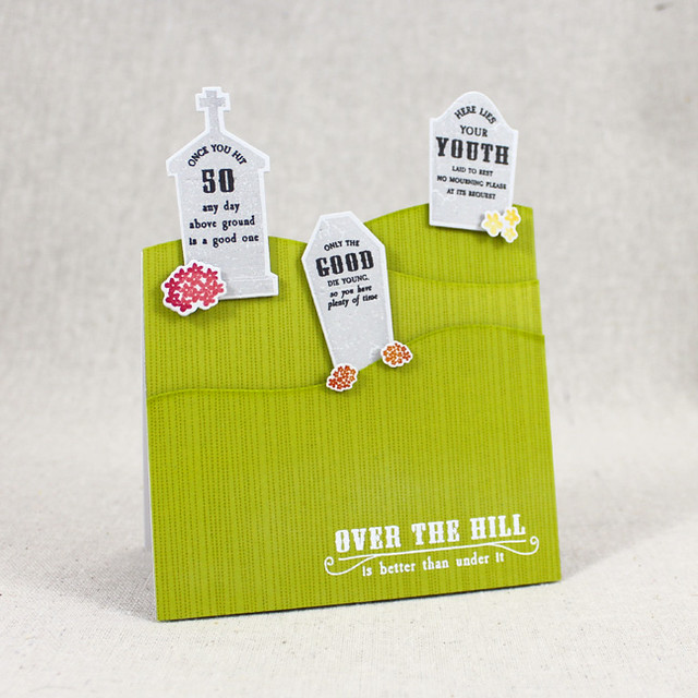 Over The Hill Graveyard Card