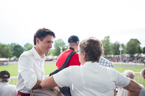 Justin Trudeau à Maxville. 1 août 2015.