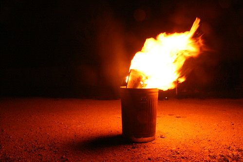 trash fire burn portalesnm