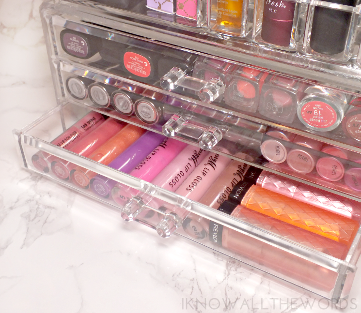 Ohuhu® Makeup Cosmetics Organizer Acrylic Transparent 3 Drawers Storage Box (5)