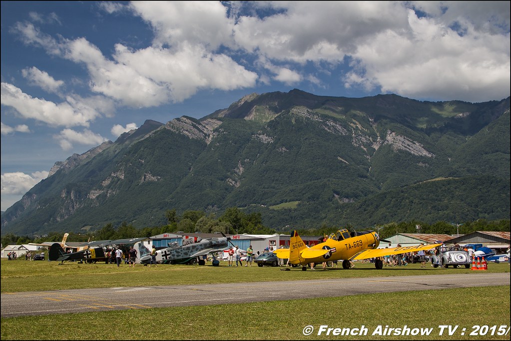 AeroRetro , Saint Rambert d’Albon , T-6, Stearman, pilatus , Fête aerienne Albertville 2015, Meeting Aerien 2015