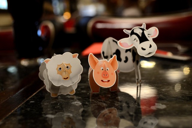 Animals from kids activity pack at Frankie & Benny's Fort Kinnaird.