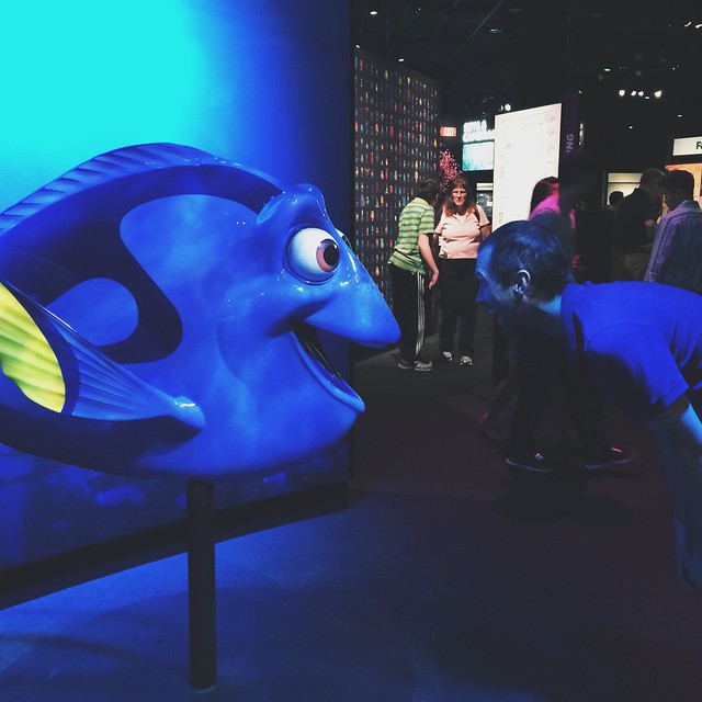 Dory may not remember this, but @scherling200 will never forget. #scienceofpixar #justkeepswimming