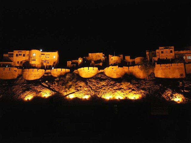 Jaisalmer Fort at night