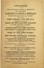 James Dodsley Cuff catalogue