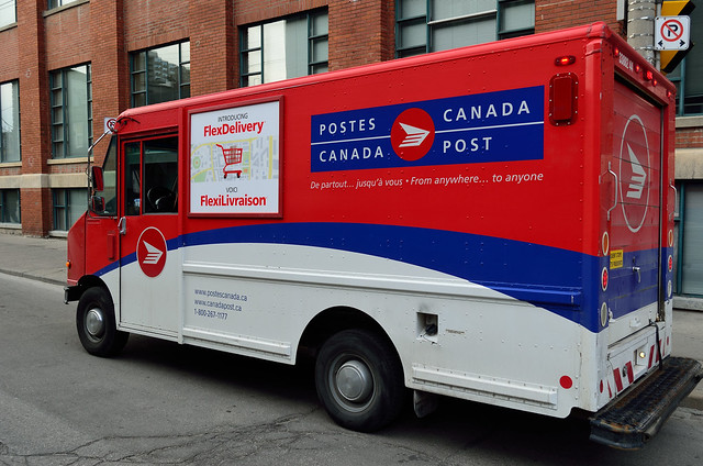Canada Post delivery truck