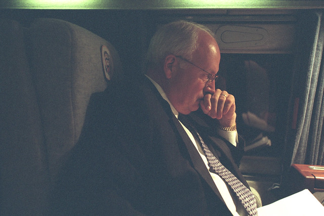 Vice President Cheney Aboard Marine Two