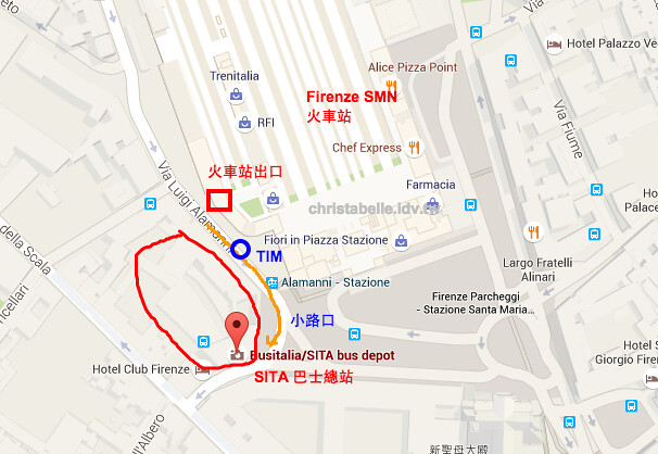 Busitalia SITA bus depot Google 地圖