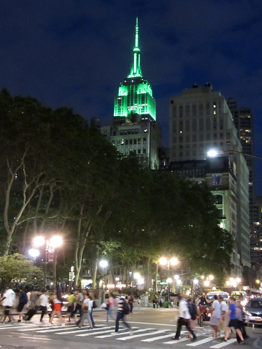 Empire State Building and Bryant Park, New York