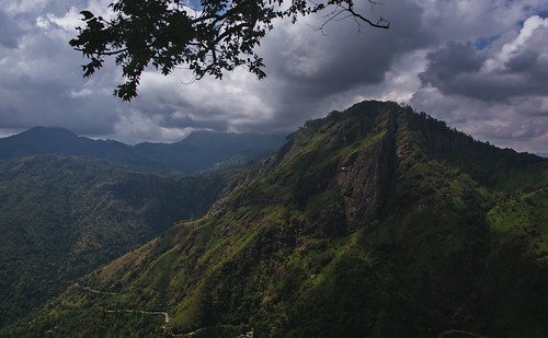 asia outdoor nature mountains green sky skyscape clouds srilanka india rocks high top
