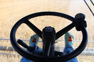 Autosteer is neat. And those are ice cream cones on my socks.