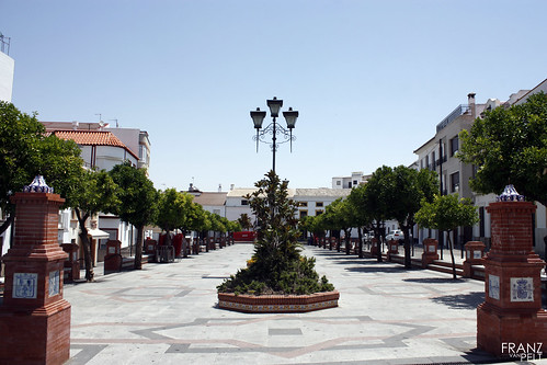 plaza square andalucía pueblo andalucia paseo andalusia rambla