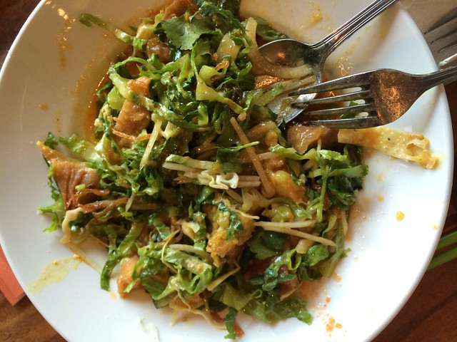 Burma Superstar's samosa salad