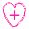 Free bloglovin pink heart social media icon
