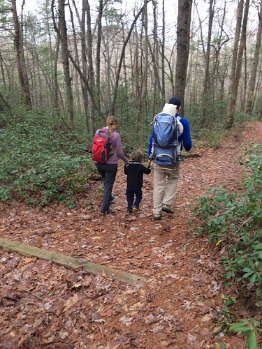fairystonestatepark family boys kids walk trail outdoor park path leaves woods forest