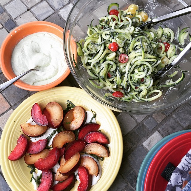 Here's what we made with some of that lovely produce. #summer
