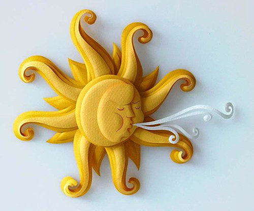 Paper Sculpture Sun