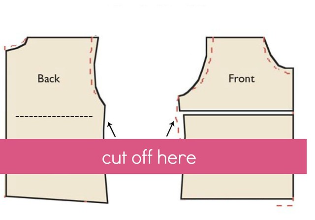 pattern for strapless dress refashion