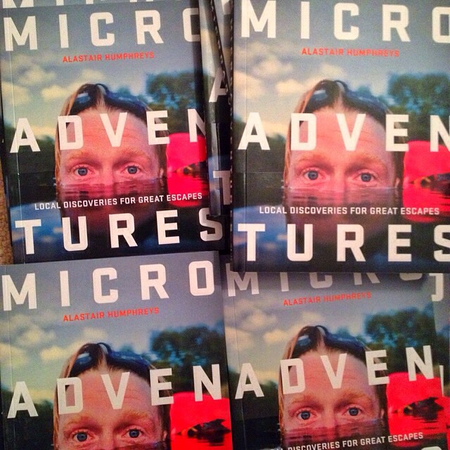 Microadventures book is back in stock at last! Apologies to all who've had to wait a month for the new print run.