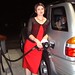 rachel pumping gas in her red dress   dscf5889