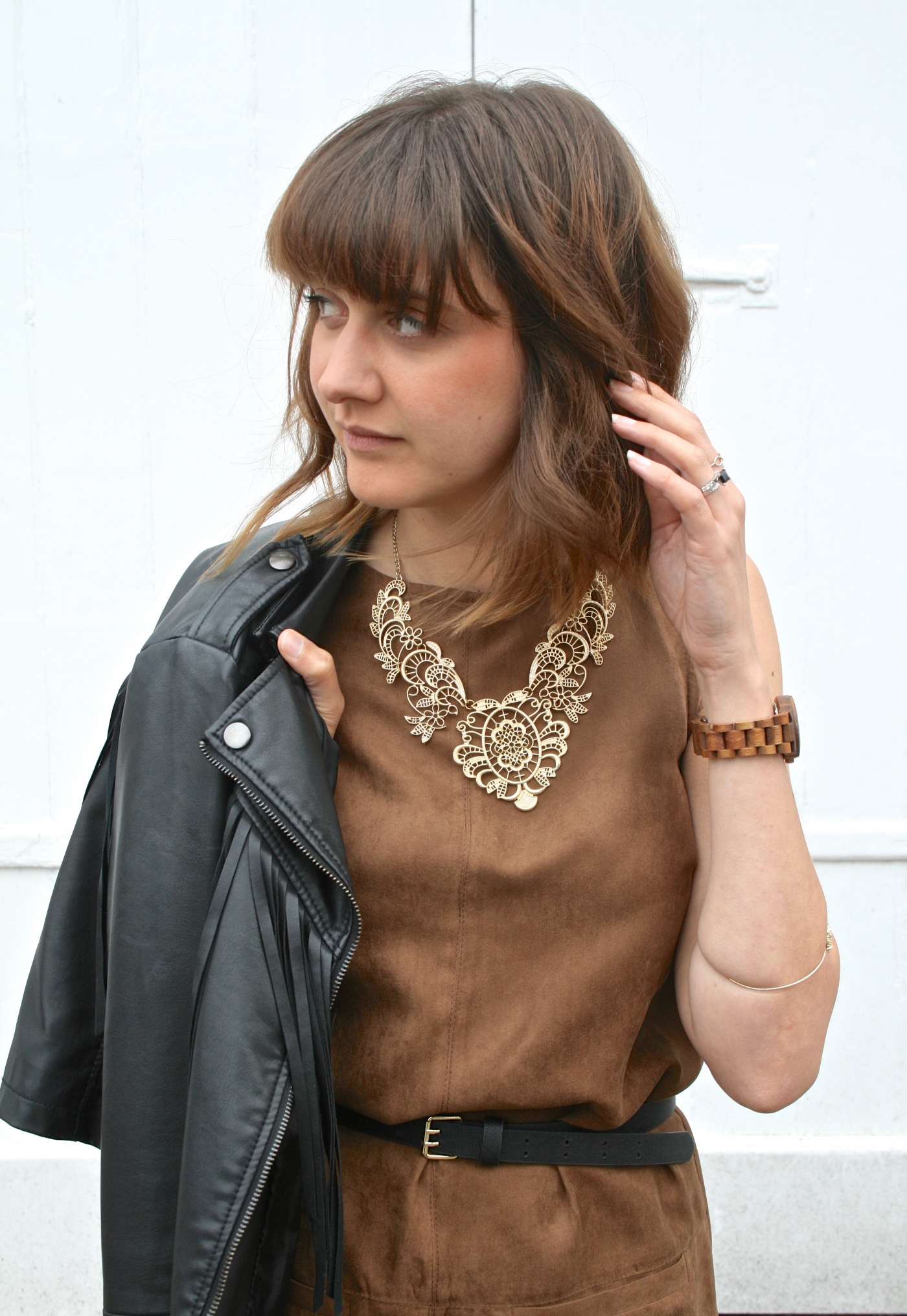 gold statement necklace
