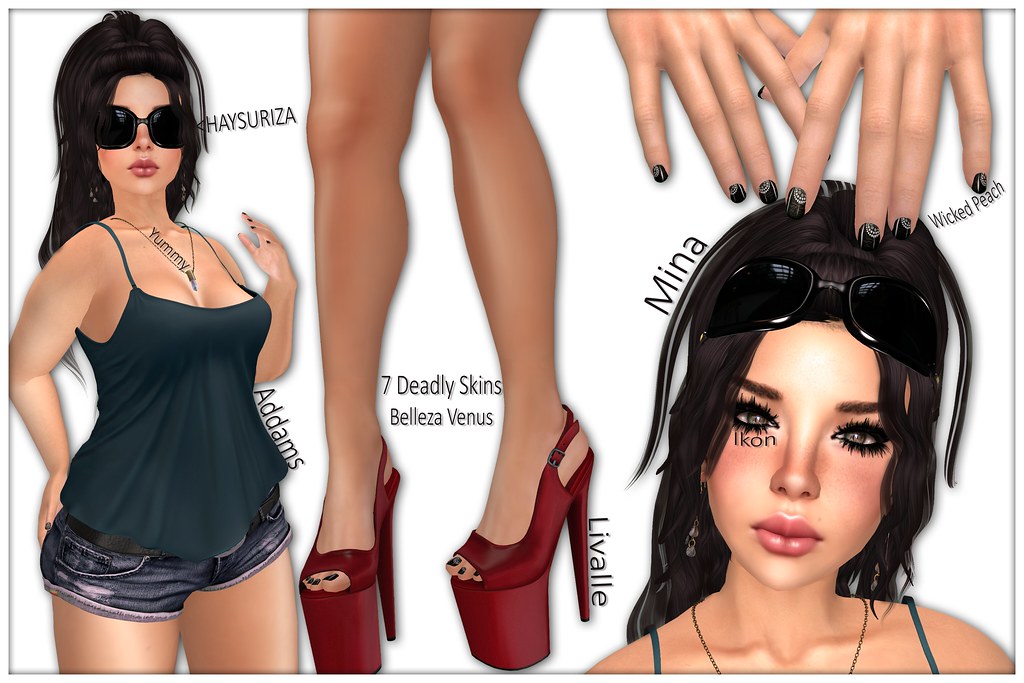 7DS, 7 Deadly Skins, 7 Deadly s{K}ins, Event @ 1st, Kokekta, Ikon, Belleza, Venus, Mina, Ch4,   Chapter 4, The Chapter Four, Addams, C88, Collabor88, Livalle, FLF, Fifty Linden Friday, Yummy, The Arcade, Loordes of London, fi*friday, KaTink, GlamRus, Lyricism, Lyrical Ember, Second Life, Momma's Style, JenJen Sommerfleck